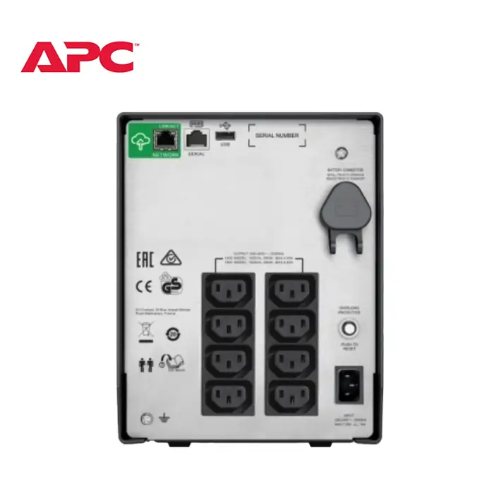 เครื่องสำรองไฟ APC Smart-UPS C, Line Interactive, 1500VA, Tower, 230V