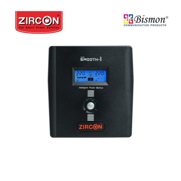 เครื่องสำรองไฟ Zircon Line Interactive UPS/ Smooth-i/ 1000VA/600W/ Digital Display (Tower type)