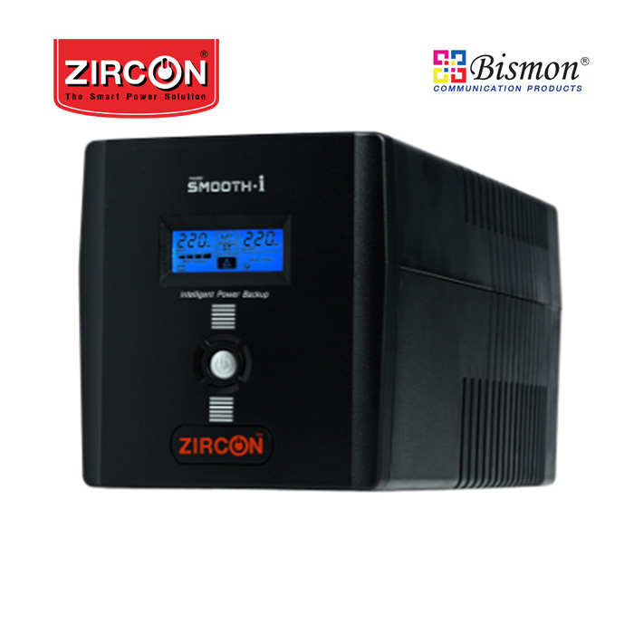เครื่องสำรองไฟ Zircon Line Interactive UPS/ Smooth-i/ 1000VA/600W/ Digital Display (Tower type)