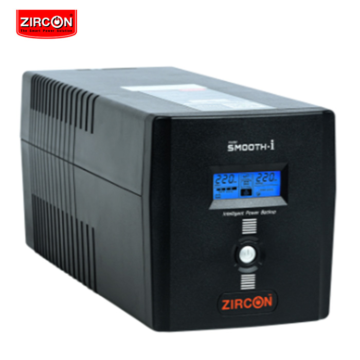 เครื่องสำรองไฟ Zircon Line Interactive UPS/ Smooth-i/ 1200VA/720W/ Digital Display (Tower type)