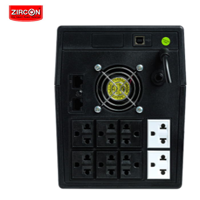 เครื่องสำรองไฟ Zircon Line Interactive UPS/ Smooth-i/ 1500VA/900W/ Digital Display (Tower type)