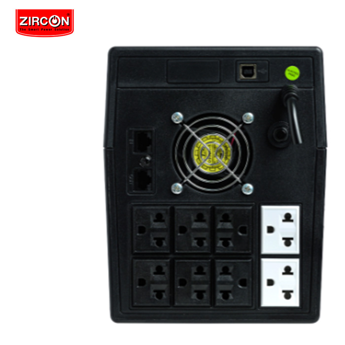 เครื่องสำรองไฟ Zircon Line Interactive UPS Smooth-i/ 2000VA/1200W/ Digital Display (Tower type)