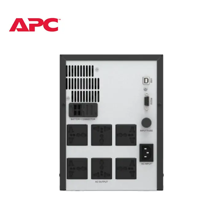 เครื่องสำรองไฟ APC Easy UPS 1 Ph Line Interactive, 2000VA, Tower, 230V, 6 Universal outlets, AVR, LCD