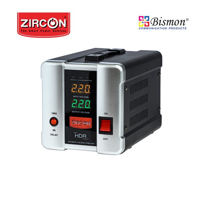 Zircon เครื่องปรับแรงดันไฟฟ้าอัตโนมัติ Automatic Voltage Stabilizer/ HDR/ 1000VA/800W