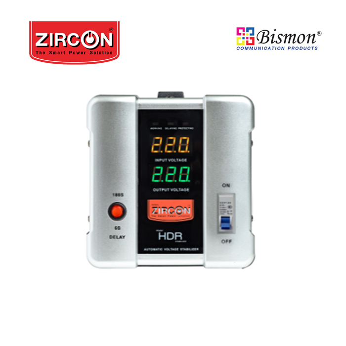 Zircon เครื่องปรับแรงดันไฟฟ้าอัตโนมัติ Automatic Voltage Stabilizer (AVS) รุ่น HDR 5000VA/4000W