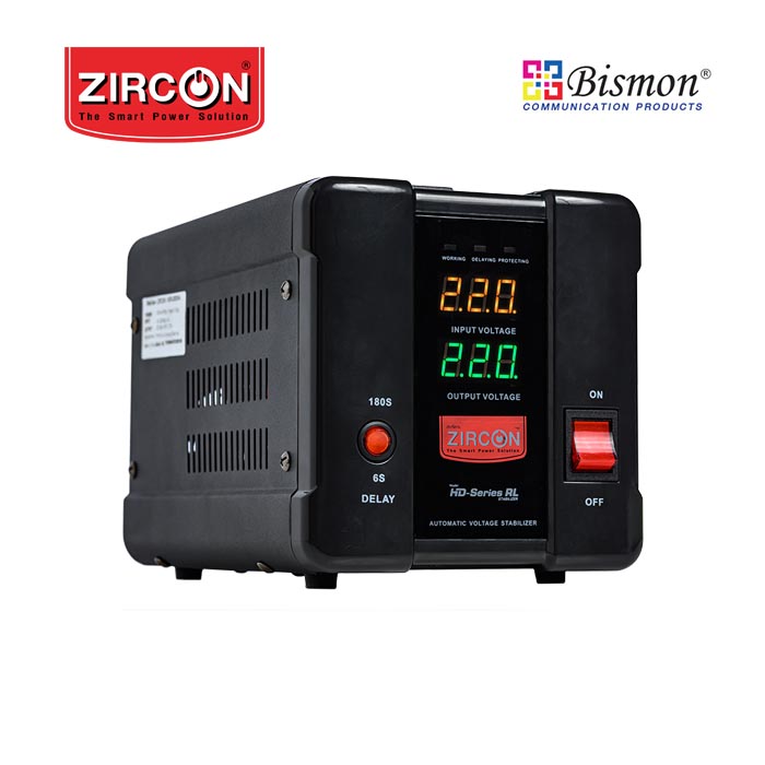 Zircon เครื่องปรับแรงดันไฟฟ้าอัตโนมัติ Automatic Voltage STABILIZERHD_RL2000VA/1600W