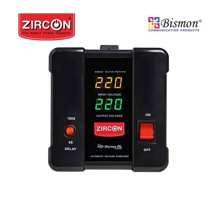 Zircon เครื่องปรับแรงดันไฟฟ้าอัตโนมัติ Automatic Voltage STABILIZERHD_RL2000VA/1600W
