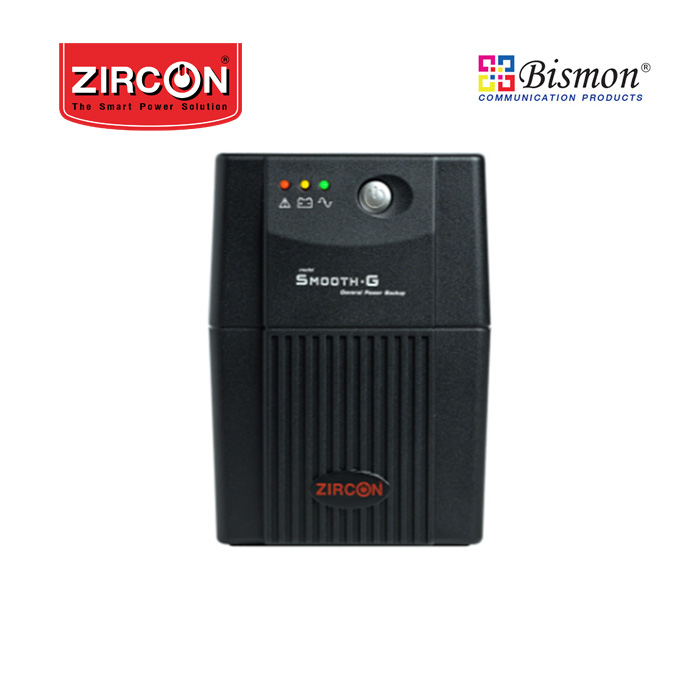 เครื่องสำรองไฟ Zircon Line Interactive UPS/ Smooth-G/ 1000VA/500W/ LED Indicator  (Tower type)