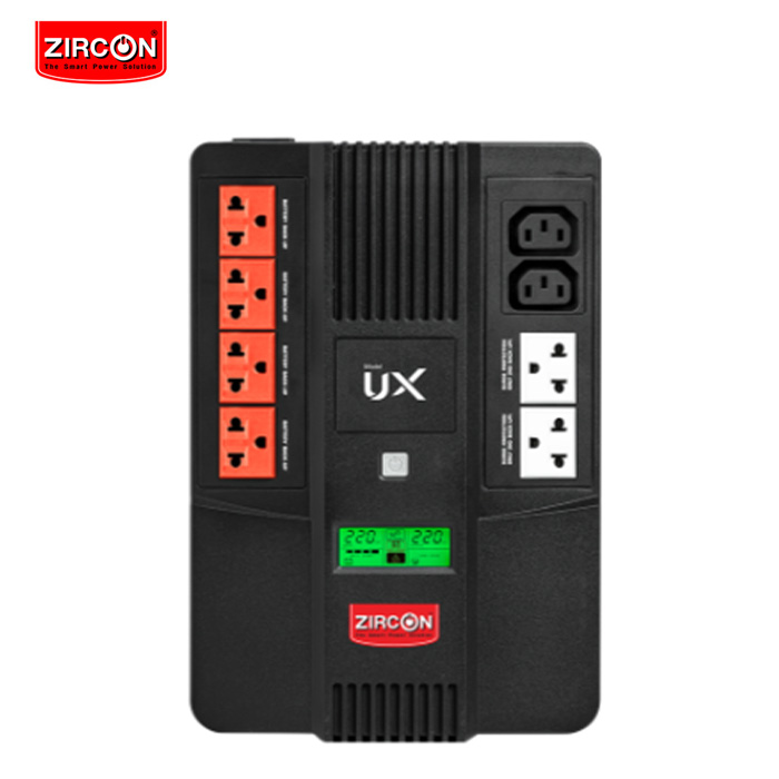 เครื่องสำรองไฟ Zircon UPS UX 1000VA/550W