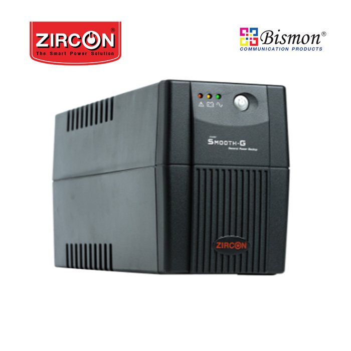 เครื่องสำรองไฟ Zircon Line Interactive UPS/ Smooth-G/ 1000VA/500W/ LED Indicator  (Tower type)