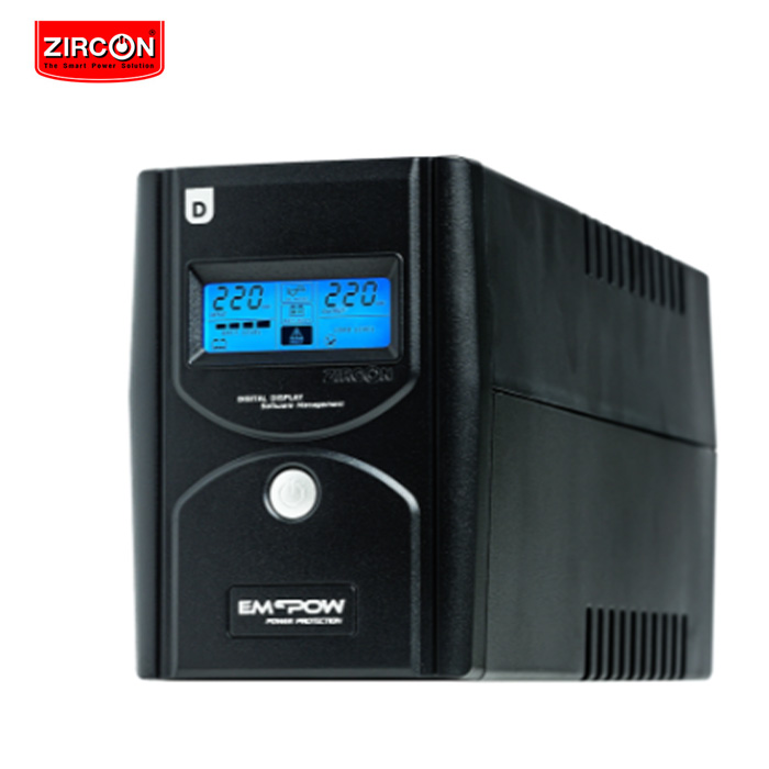 เครื่องสำรองไฟ Zircon  EMPOW ZIR-D Series : 1000VA/500W