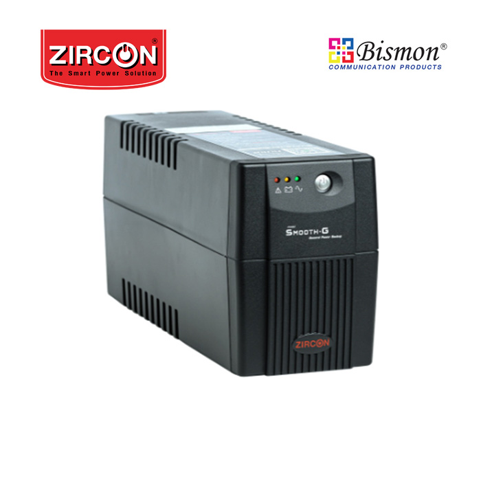 เครื่องสำรองไฟ Zircon Line Interactive UPS/ Smooth-G/ 1000VA/500W/ LED Indicator  (Tower type)